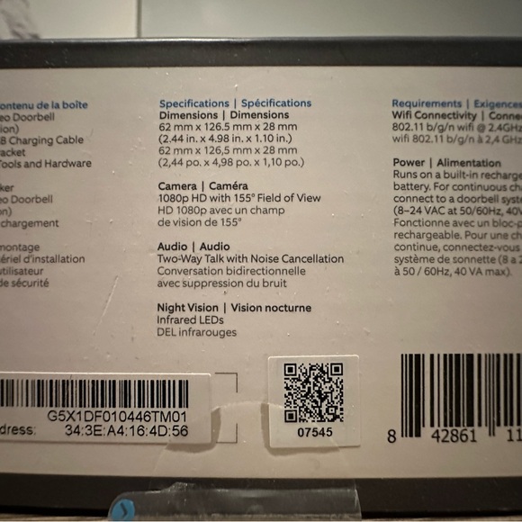 RING doorbell (brand new in box) - Picture 4 of 4